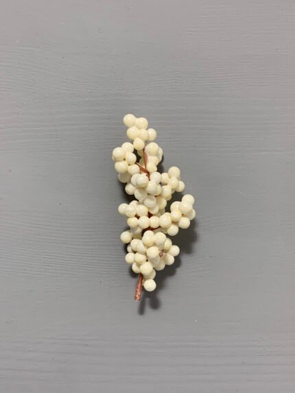 Штучні ягідки без стебла, молочні 12 см. N08-12. - Штучні ягоди та плоди