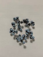 Штучні ягідки без стебла, чорні сизі матові 9 шт, 4,5 см. A9. - Штучні ягоди та плоди