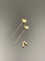 Основа для прикрас ручної роботи "сито", ЗОЛОТО, шпилька з заглушкою - Букети, бутоньєрки, набори для творчості