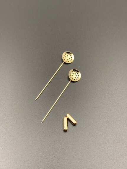 Основа для прикрас ручної роботи "сито", ЗОЛОТО, шпилька з заглушкою - Букети, бутоньєрки, набори для творчості