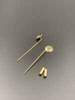 Основа для прикрас ручної роботи "сито", ЗОЛОТО, шпилька з заглушкою - Букети, бутоньєрки, набори для творчості