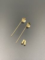 Основа для прикрас ручної роботи "сито", ЗОЛОТО, шпилька з заглушкою - Букети, бутоньєрки, набори для творчості