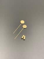 Основа для прикрас ручної роботи, ЗОЛОТО, шпилька з заглушкою - Букети, бутоньєрки, набори для творчості