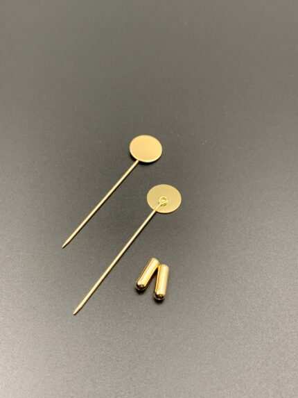 Основа для прикрас ручної роботи, ЗОЛОТО, шпилька з заглушкою - Букети, бутоньєрки, набори для творчості