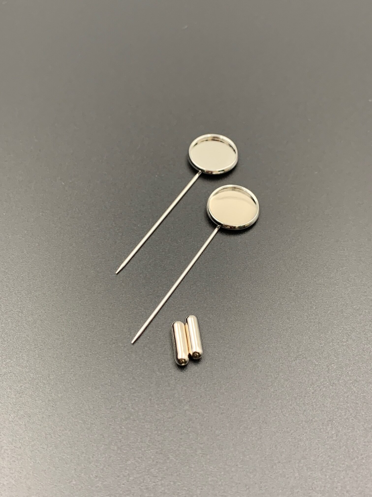 Основа для прикрас ручної роботи, ПЛАТИНА, шпилька з заглушкою - Букети, бутоньєрки, набори для творчості Основа для прикрас ручної роботи, ПЛАТИНА, шпилька з заглушкою - Букети, бутоньєрки, набори для творчості