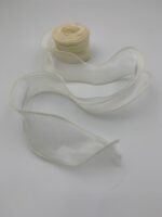 Стрічка з органзи айворі 4 см х 9 м - Бавовняні стрічки