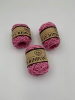 Мотузка джутова трьохниткова, рожева, 0,2 мм, 10 метрів - Мотузки для декору