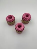 Мотузка джутова трьохниткова, рожева, 0,2 мм, 10 метрів - Мотузки для декору