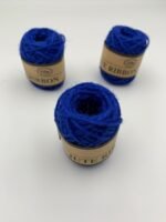 Мотузка джутова трьохниткова, синя, 0,2 мм, 10 метрів - Мотузки для декору