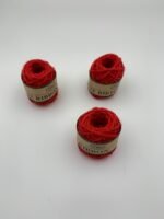 Мотузка джутова трьохниткова, червона, 0,2 мм, 10 метрів - Мотузки для декору