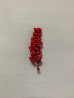 Штучні ягідки без стебла червоні 12 см. N05-12. - Штучні ягоди та плоди