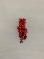 Штучні ягідки без стебла червоні 12 см. N05-12. - Штучні ягоди та плоди