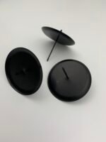 Підсвічник чорний з бортиками (8 см) - Інструменти, дріт, силікон та засоби для збереження рослин