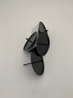 Підсвічник чорний з бортиками (8 см) - Інструменти, дріт, силікон та засоби для збереження рослин