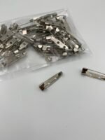 Основа, Єврошпилька з фіксатором, металева, срібна 25 мм - Букети, бутоньєрки, набори для творчості