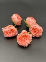 Голівка рози Остін, штучна, рожева 5 см - Штучні квіти