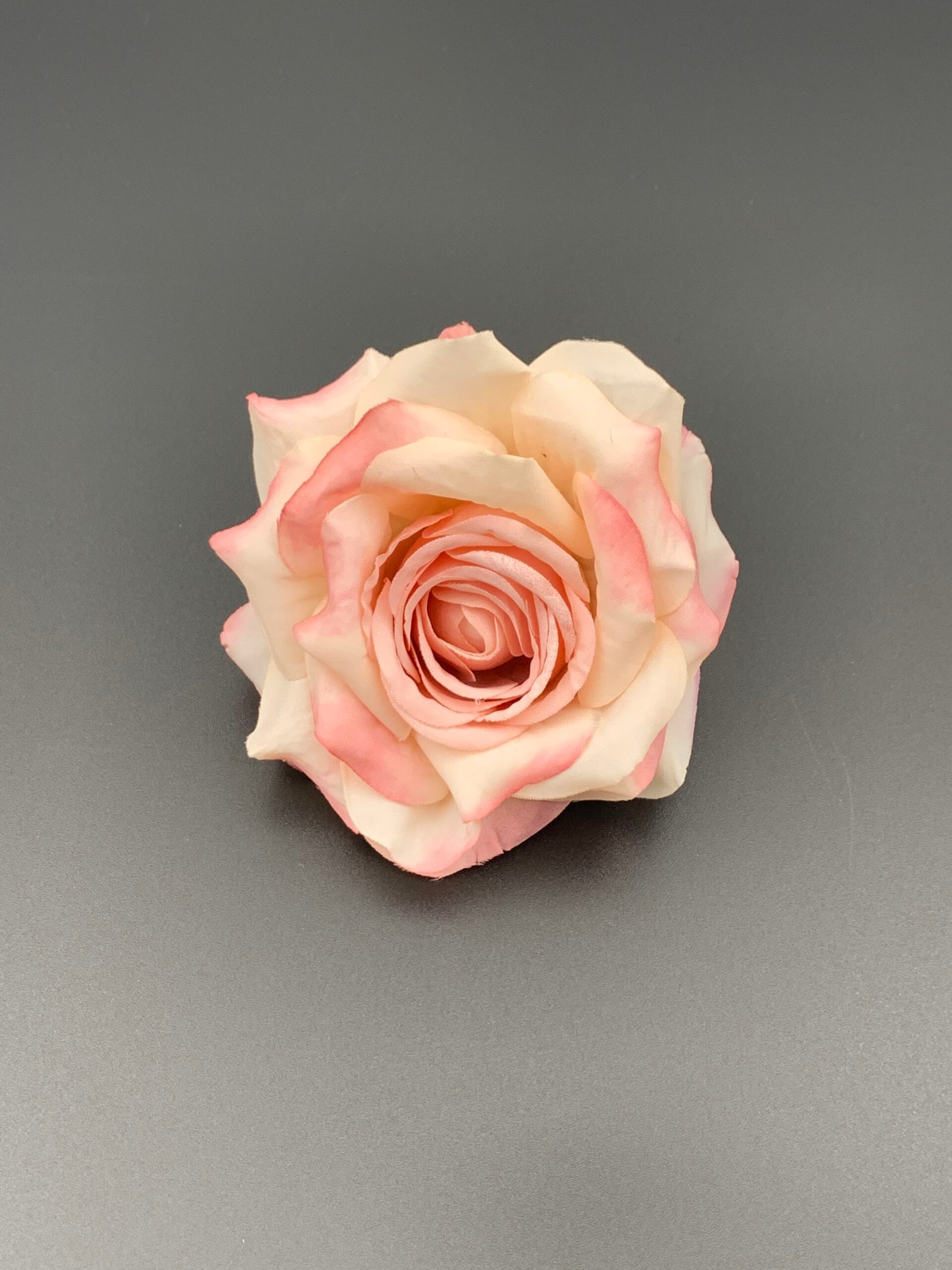 Голівка рози, штучна, біло-рожева 8 см - Штучні квіти Голівка рози, штучна, біло-рожева 8 см - Штучні квіти