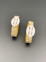 Основа для бутоньєрки на руку браслет золото зі стразами - Основа для рукоділля