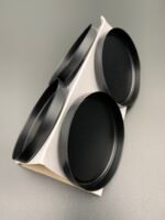 Підсвічник чорний 8 см з бортиками 1 см - Інструменти, дріт, силікон та засоби для збереження рослин