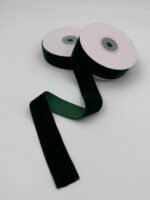 Стрічка зі штучного оксамиту Смарагдова 2,5 см/9 м - Оксамитові стрічки