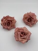 Голівка рози, штучна, рожева антична 8 см - Штучні квіти