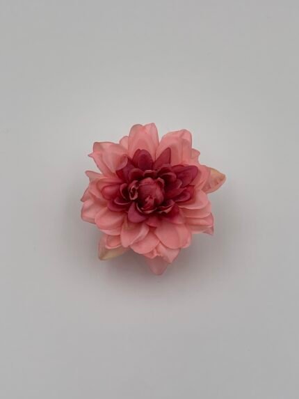 Голівка жоржини, штучна, рожева з темною серединкою 8 см - Штучні квіти