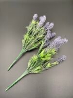 Штучні Гілки Лаванди, блакитні, букет 7 гілок - Штучні рослини