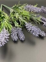 Штучні Гілки Лаванди, блакитні, букет 7 гілок - Штучні рослини
