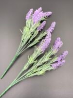 Штучні Гілки Лаванди, фіолетові, букет 7 гілок - Штучні рослини
