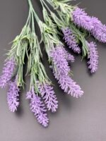 Штучні Гілки Лаванди, фіолетові, букет 7 гілок - Штучні рослини