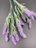 Штучні Гілки Лаванди, фіолетові, букет 7 гілок - Штучні рослини