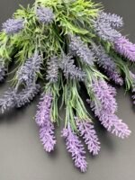 Штучні Гілки Лаванди, блакитні, букет 7 гілок - Штучні рослини