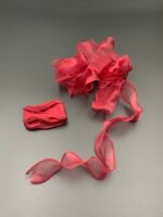 Стрічка з органзи бордова 4 см х 2.2 м - Стрічки для флористики і декору