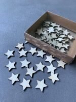 Зірочки натуральні з дерева 2,5 см 20 шт - Флористичний декор