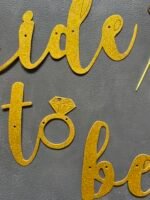 Гірлянда "Bride to be" гліттерна, золото - Дівич вечір