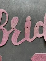 Гірлянда "Bride to be" гліттерна, рожева - Дівич вечір