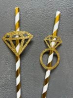 ТРУБОЧКИ "GOLD WHITE" з топерами 6 шт - Дівич вечір