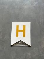 Гірлянда з прапорців "Happy Birthday!" біло-золота - Святковий декор