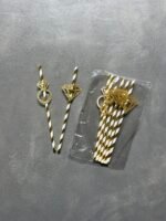 ТРУБОЧКИ "GOLD WHITE" з топерами 6 шт - Дівич вечір