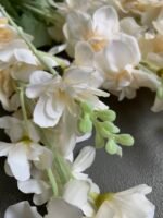 Дельфініум штучний на стеблі, айворі - Штучні квіти