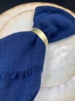 Серветка декоративна темно-синя 42x42 см бавовна - Ранери/Серветки